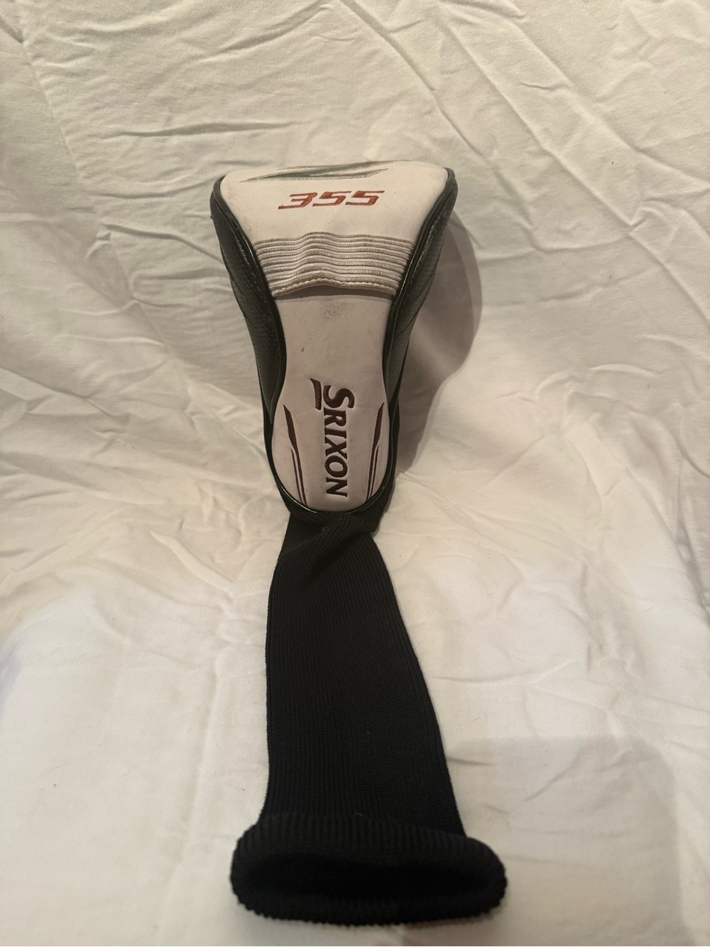 Srixon Z 355 Driver Headcover OEM White Black Golf Club Head Cover